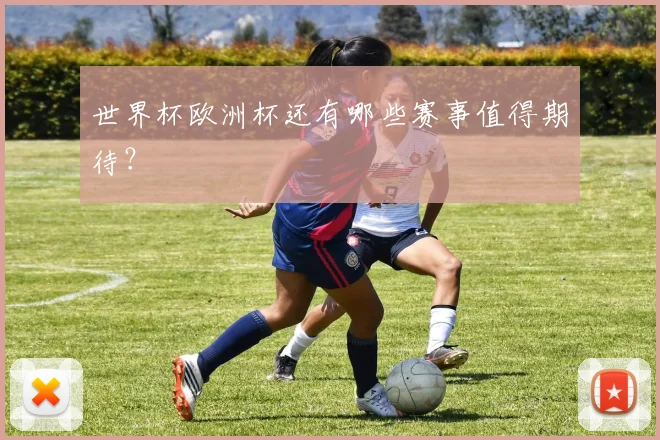 世界杯欧洲杯还有哪些赛事值得期待？